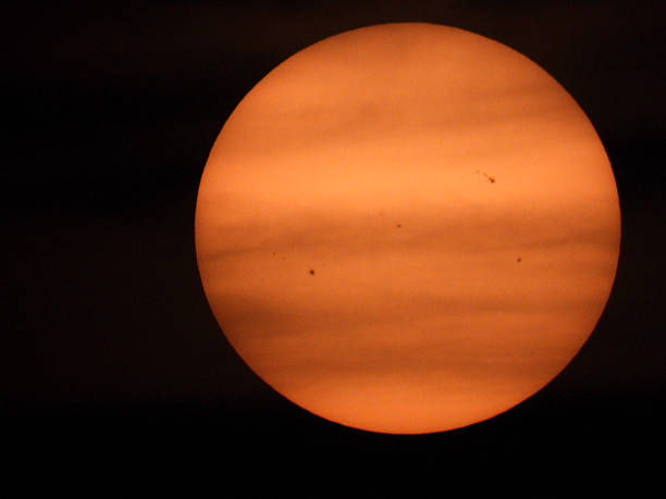 close up of sun disc in the sky