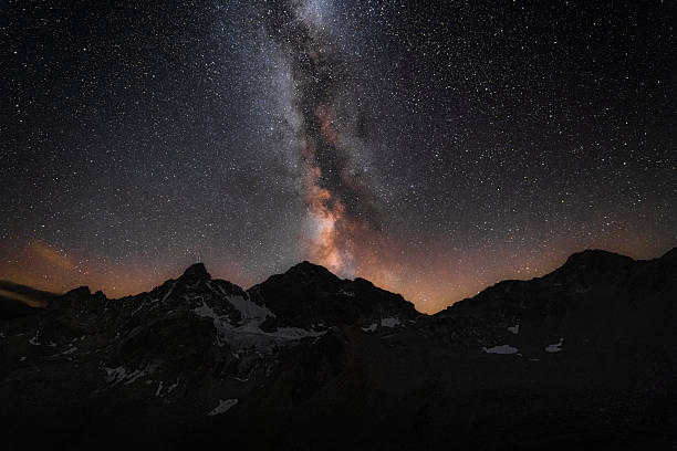 istock Milky Way Over Mountain Peaks at Night 2246302032