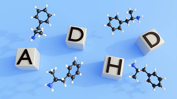 istock Dextroamphetamine molecules and the word 