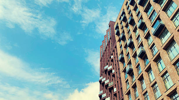istock Architecture and real estate, modern residential apartment building with large panoramic windows 2246305694