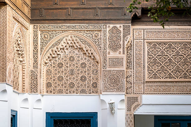 istock Sculpted stucco in the Small Riad, Bahia Palace. 2246312524