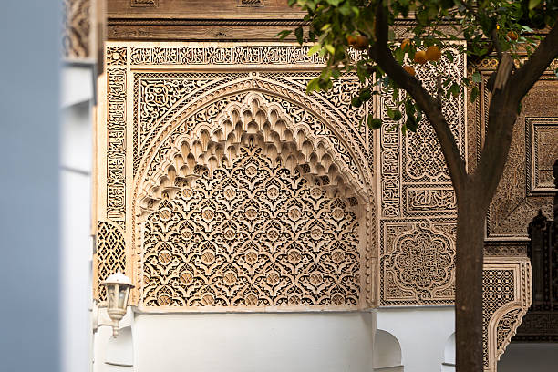 istock Sculpted stucco in the Small Riad, Bahia Palace. 2246312530