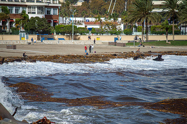 Malaga, Spain - November 15, 2024: Natural disaster and consequences happened after DANA hurricane