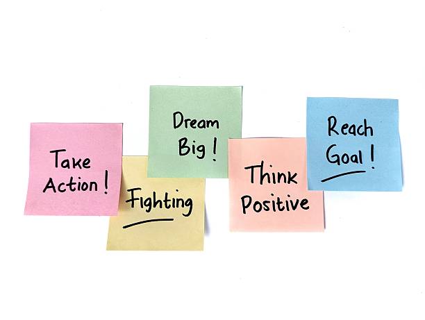 istock Positive message on colorful sticky note with smile emoji 2246314829