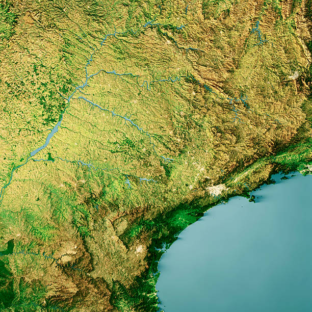 istock Sao Paulo Brazil Satellite Topographic Map 3D Render Color 2246320524