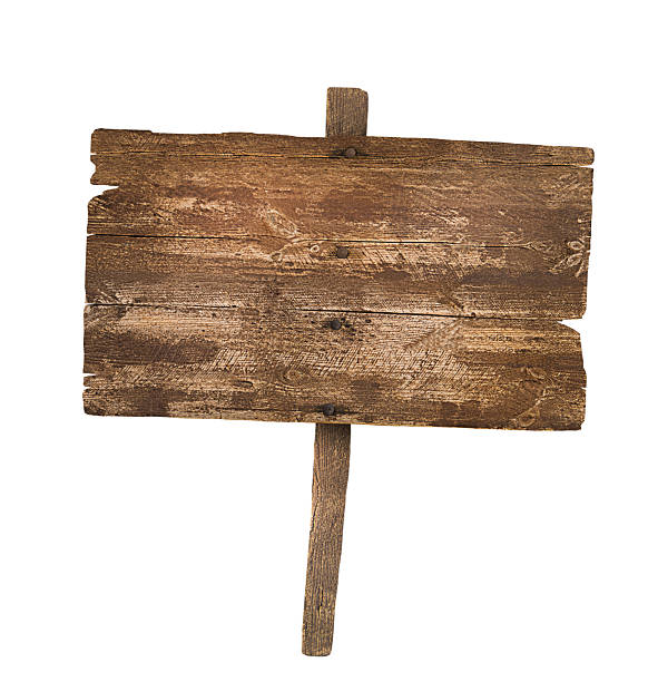 istock Blank wooden sign 2246322682
