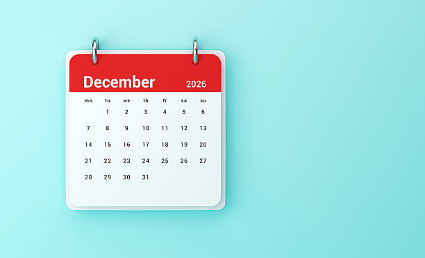 istock 2026 December Calendar 2246327838
