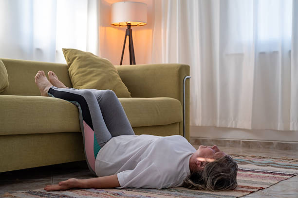 istock Fitness woman doing stretch exercise stretching her body. 2246327996