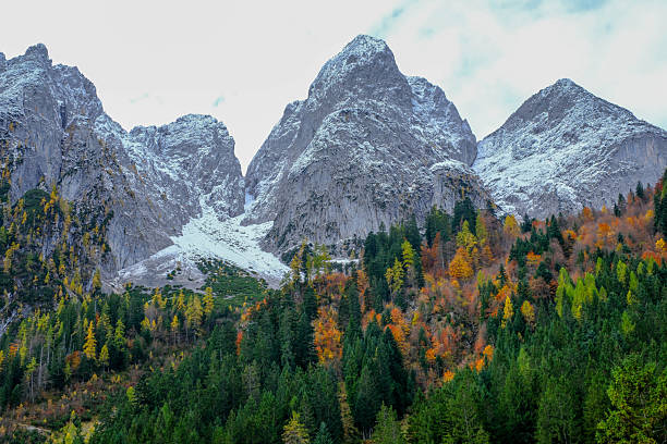 at Zugspitze mountain in Bavaria, Germany in october