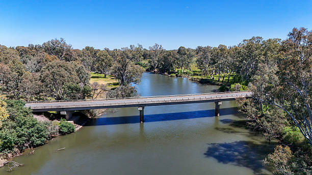 istock River Road crossing over the Murray River at Howlong 2246329681