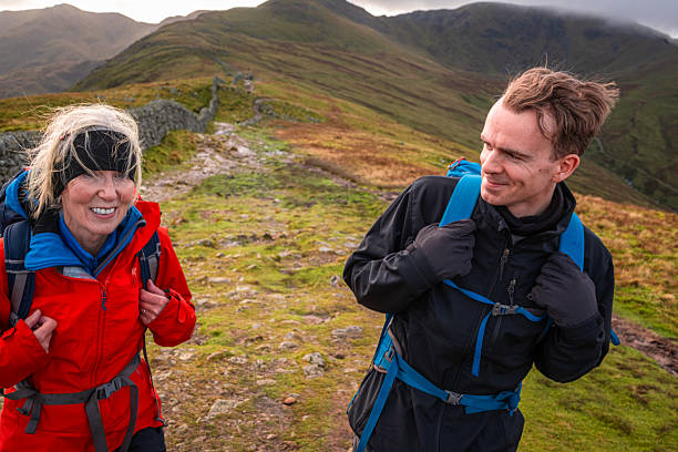 istock Mother and son, Helvellyn, Lake District, England 2246330722