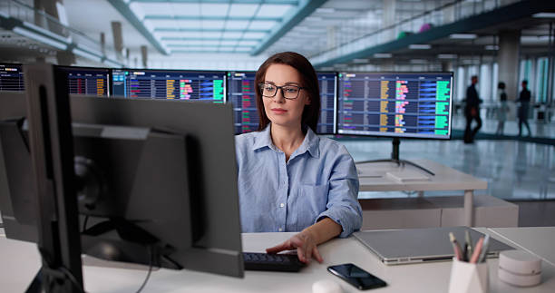 istock Professional Woman Using Spreadsheet To Audit Financial Accounts 2246331740