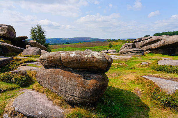 Across Lawrence Field from Owler Tor, Derbyshire.