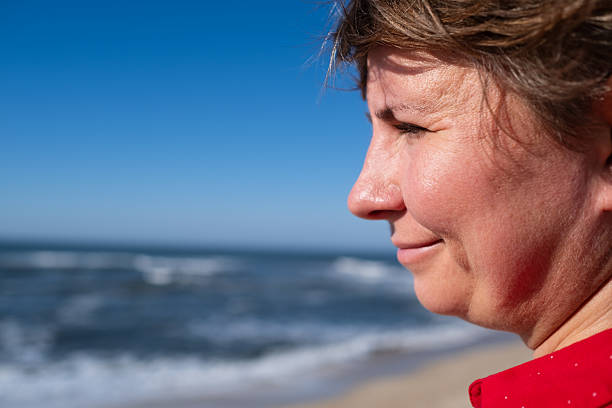 istock Woman with double chin during holiday 2246338334
