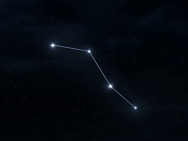 istock Caelum constellation in the starry night sky. 2246338641