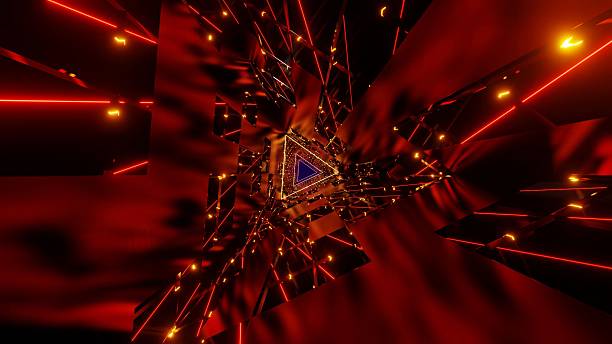 istock Abstract Geometric Tunnel Art 2246338667