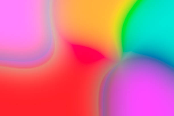 Blurred pop abstract background with vivid primary colors