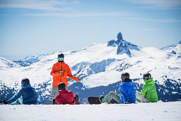 istock Snowboarding lessons at ski resort, Whistler 2246342902
