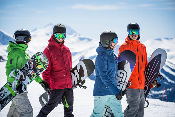 istock Snowboarding lessons at ski resort, Whistler 2246342914