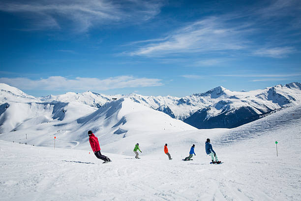 istock Snowboarding lessons at ski resort, Whistler 2246342929