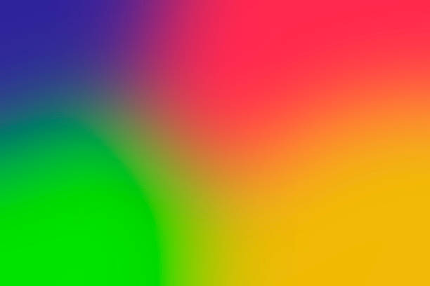 Blurred pop abstract background with vivid primary colors