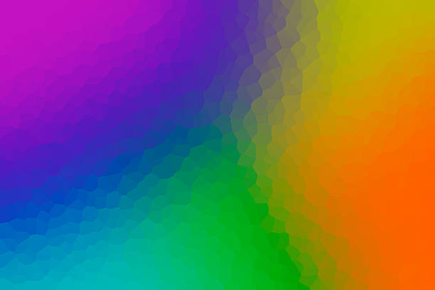Blurred pop abstract background with vivid primary colors