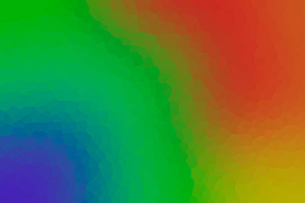 Blurred pop abstract background with vivid primary colors