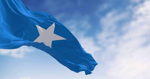 istock Somalia national flag waving in the wind 2246346660