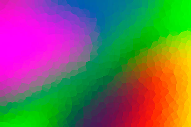 Blurred pop abstract background with vivid primary colors