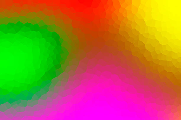 Blurred pop abstract background with vivid primary colors