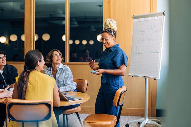 istock Business team discussing strategy during an engaging office meeting 2246349958