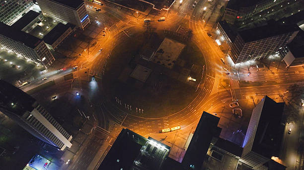 istock Aerial view of Berlin at night 2246350071