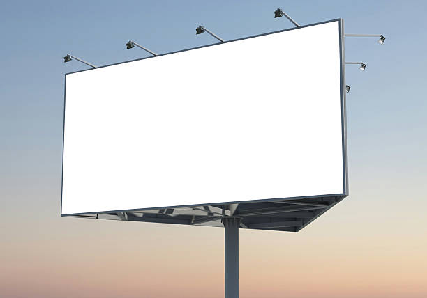 istock 3D render of a large advertising billboard 2246350107
