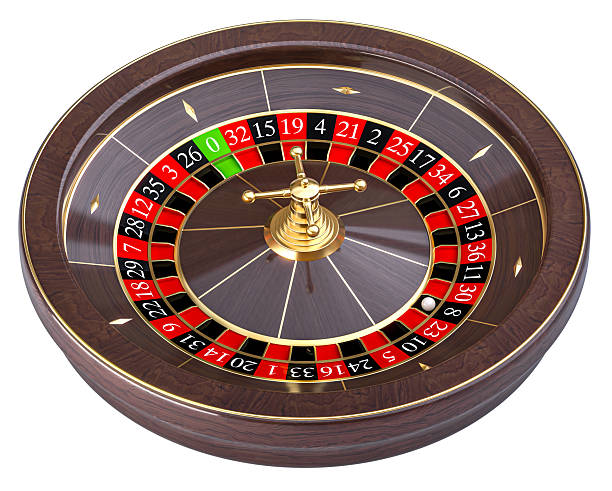 istock Roulette wheel spinning white ball casino gambling game 2246358092
