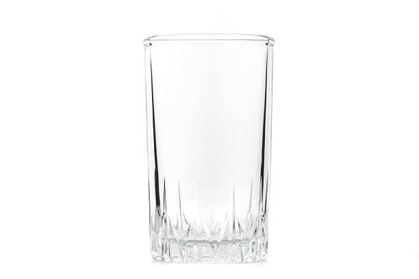 istock A clear glass cup sits on a white background 2246359956