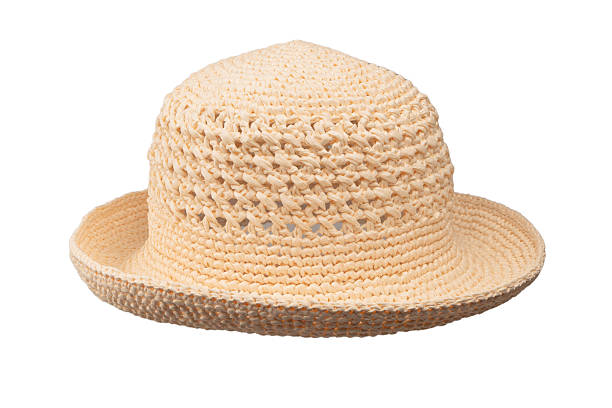 istock Straw summer hat with isolated on white background. 2246360620