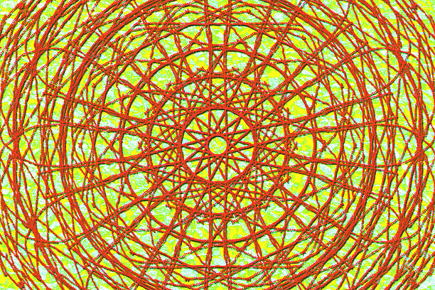 winding in a continuous and gradually widening or tightening curve, either around a central point on a flat plane