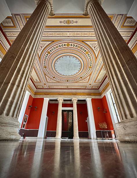 istock looking up through ionic columns within the foyer of the historic olympic zappeion hall building in athens 2246361849