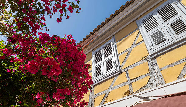 Ancient street of the city of Ronne, Bornholm Island, Denmark - May 28, 2024