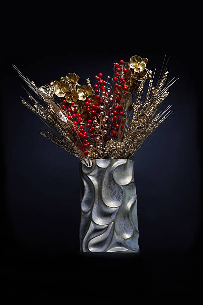 Colourful Christmas flowers and decoration