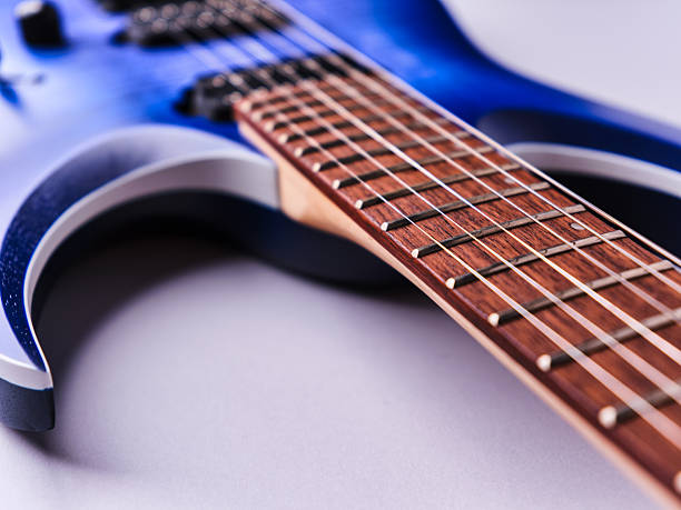 istock Fretboard of modern electric guitar. Close up. 2246367833