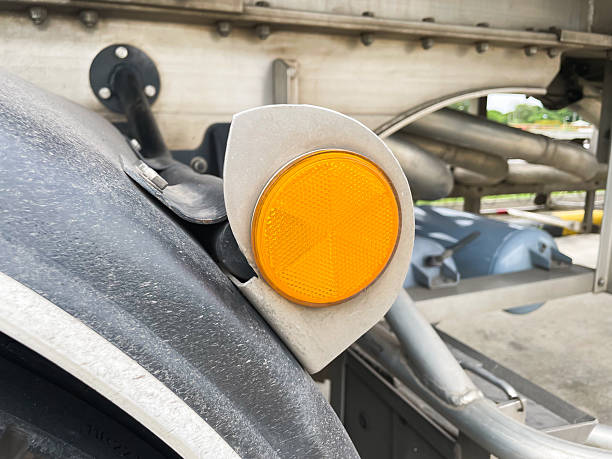 istock Truck side lights increase safety while driving at night. 2246371187