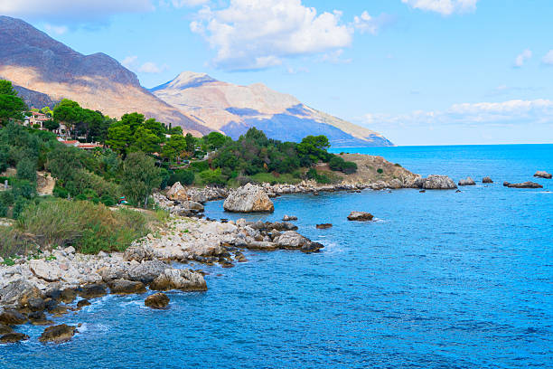 beautiful nature of Scopello cliffs, Sicily Island, Italy