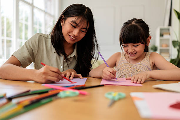 istock Sisters Enjoying Arts and Crafts Together 2246380723