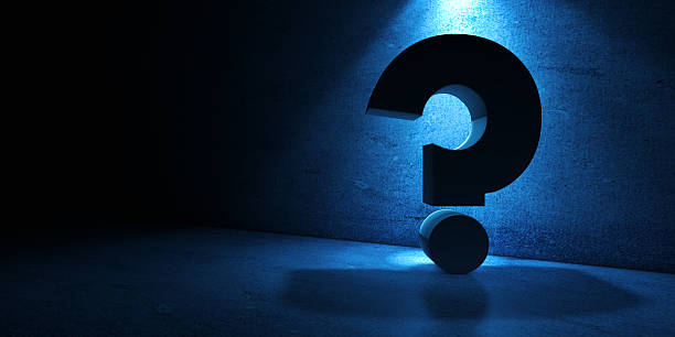 istock Question mark background and dark space or old room. 2246383858