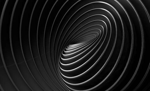 istock Abstract geometric and twirl backound.3d illustration 2246387150