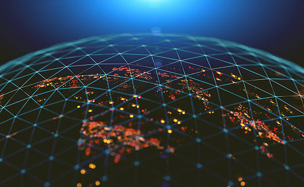 istock Futuristic background with planet Earth and space.3d illustration 2246388852