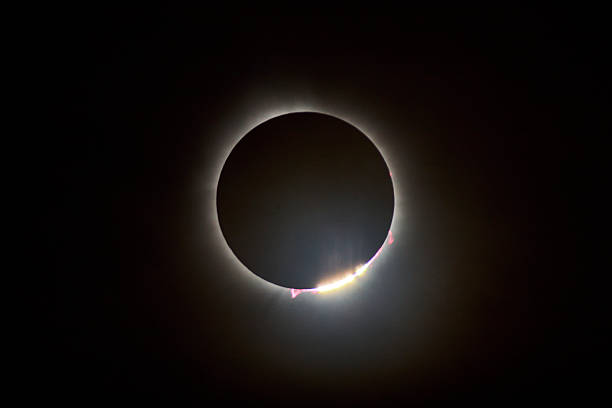 istock Total Solar Eclipse with Baily's Beads and Corona Glow, Spiceland 2246390338