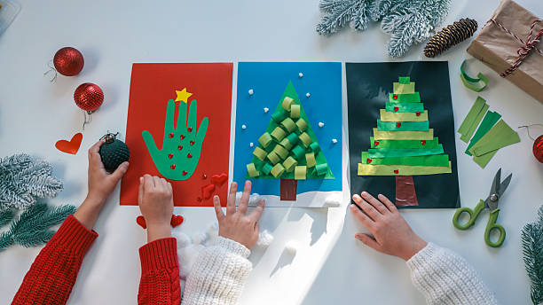istock Idea for Christmas creativity with children 2246392152