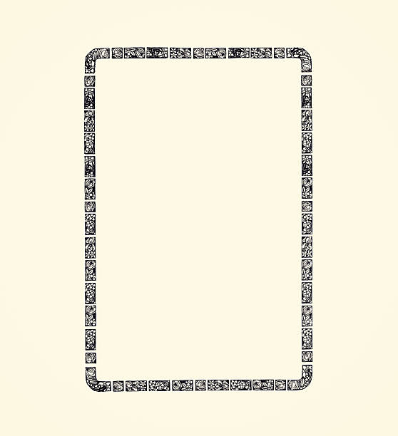 DESIGN ELEMENT : This 19th-century floral frame is typical of the Romantic and neo-Rococo style that flourished during the Second Empire and Belle Époque periods. It is made up of small square tiles or medallions...Each tile features a different botanical motif : : full-blown roses, peonies, daisies, thistles, acanthus leaves, ivy scrolls, wisteria clusters, chrysanthemum buds, and so on...The drawing is extraordinarily detailed. ►This empty 19th-century floral frame is a poetic invitation to creativity. ► Vintage etching circa late 19th century. Digital restoration by Pictore. Free of AI